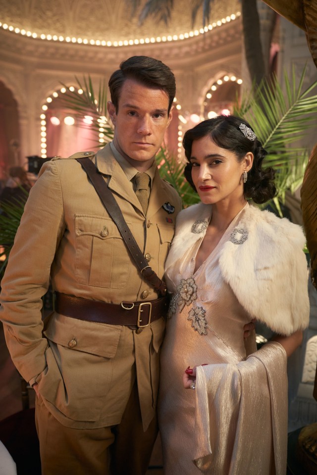 David Stirling played by Connor Swindells and Sofia Boutella played by Eve Mansour