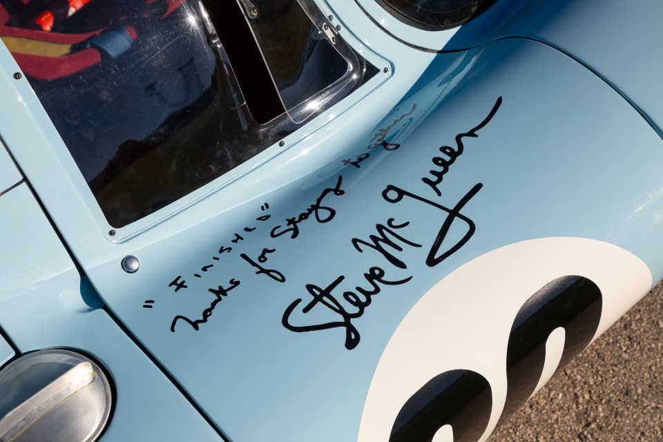 Steve McQueen's signature is still on the car