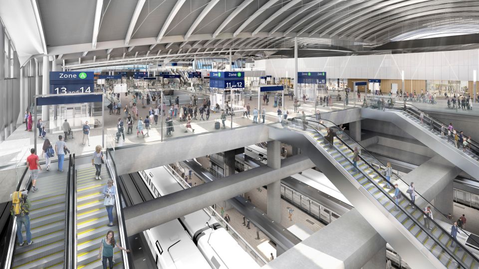 As many as 250,000 passengers a day will use the station