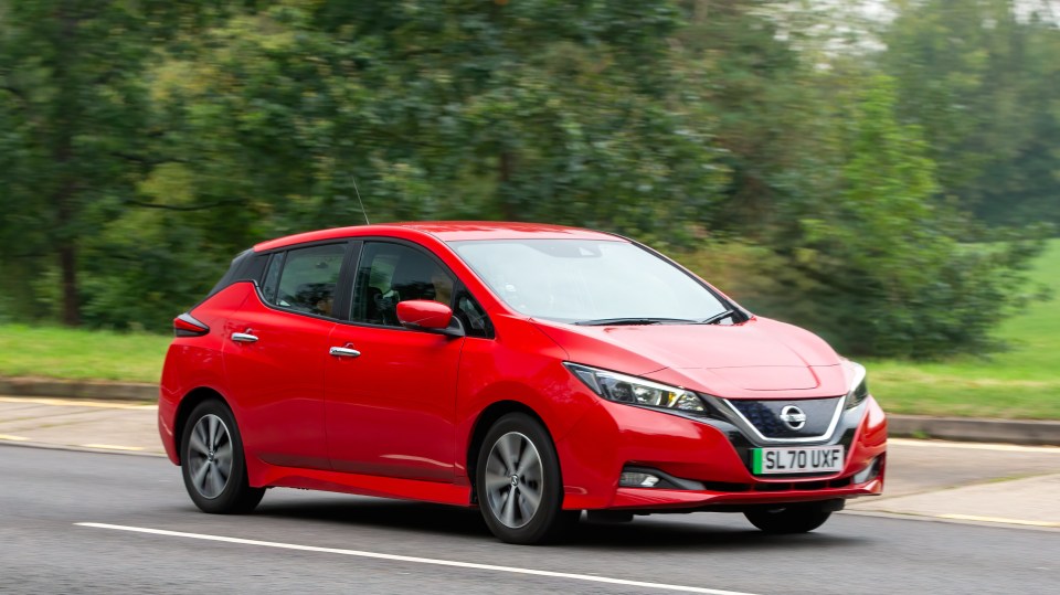 The Nissan Leaf electric car is worth just £6,450 after three years