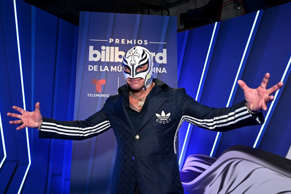 Rey Mysterio at the Billboard Latin Music Awards.