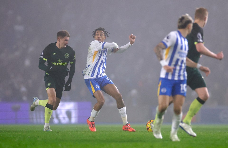 Brighton star Joao Pedro escaped a red card against Brentford