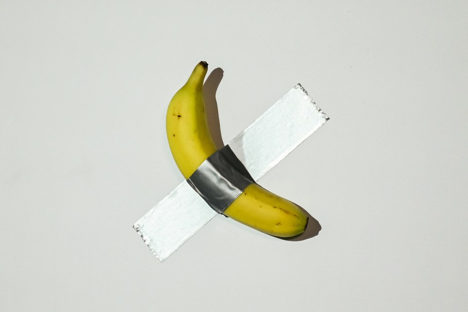 A banana duct-taped to a wall sold for £4.9million in 2024