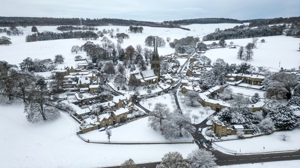 Snow blanketed much of Britain in mid-November during a cold snap