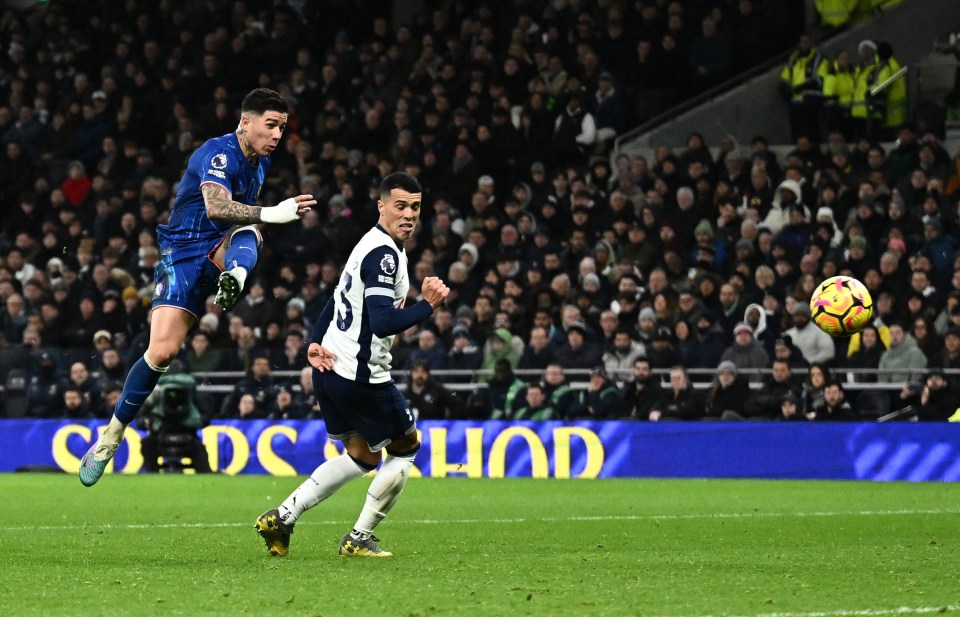 Enzo Fernandez blasted a wonder goal to put Chelsea in front