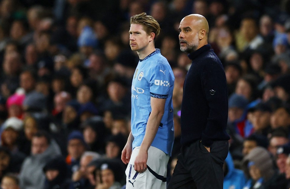 Pep Guardiola hit back at claims he has fallen out with Kevin De Bruyne