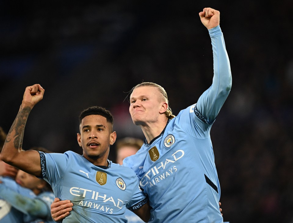 The Norwegian ended his mini-drought in Man City's 2-0 win over Leciester on Sunday