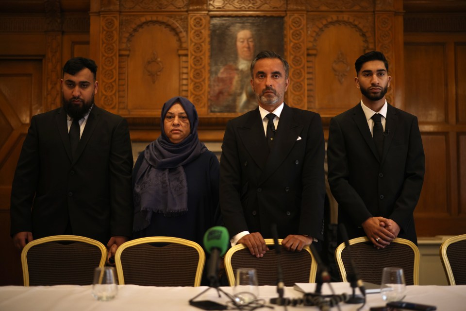 Brothers Muhammad Amaad (L) and Amaaz (R) during a press conference in August