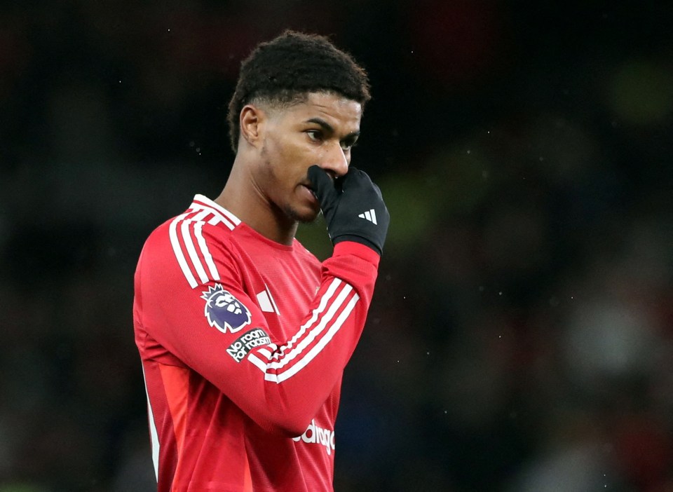 Marcus Rashford was again not involved in Man Utd's latest squad