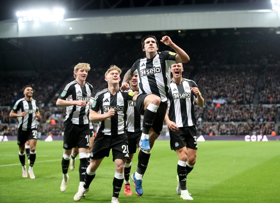 Newcastle sealed qualification to the Carabao Cup semi-finals