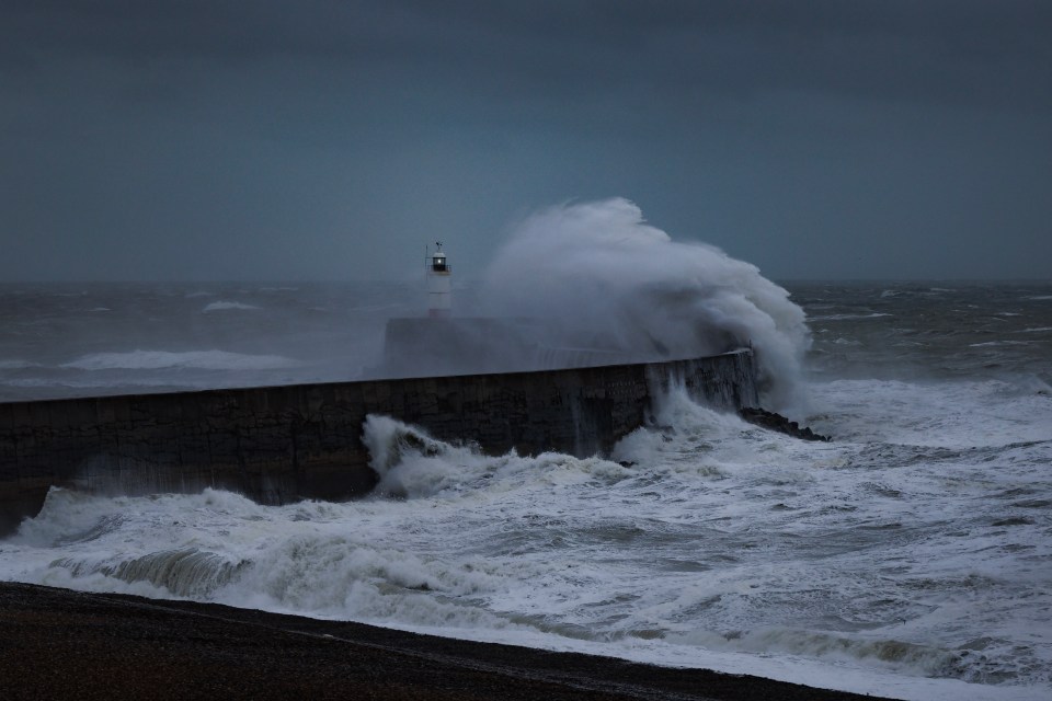 It warned coastal areas could face large waves