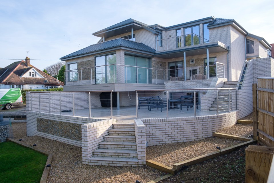 The newly built house on Wodehouse Road in Old Hunstanton