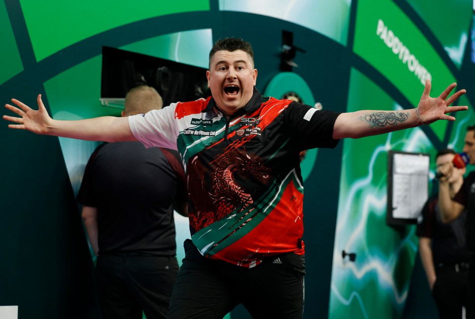 The Welshman couldn't believe he had advanced to the second round