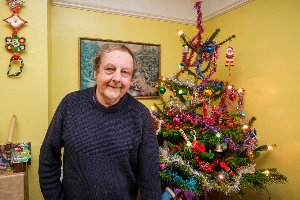 Michael Gardner, 73, has used the same set of Christmas tree lights for 50 years