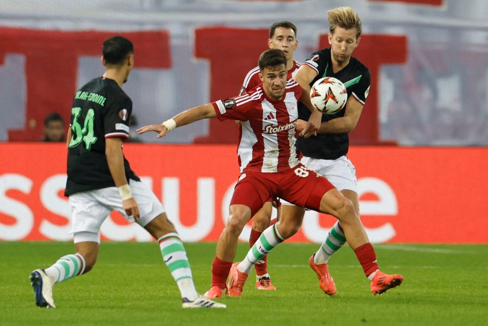 Manchester United are scouting Olympiacos wonderkid Charalampos Kostoulas