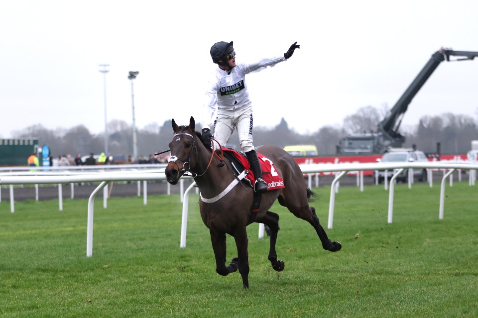 Nico de Boinville guided Constitution Hill to a third Christmas Hurdle triumph