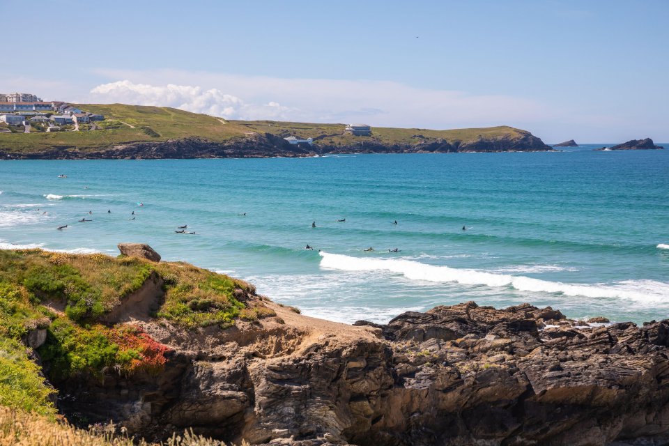 Fistral beach is perfect for novice and experienced surfers