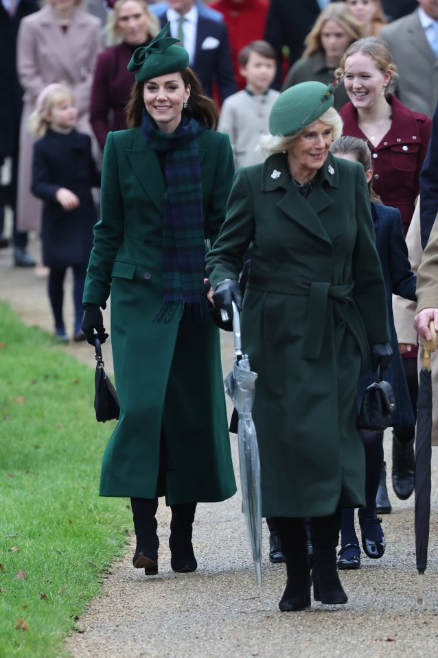 Royals attend the Christmas Day church service at Sandringham