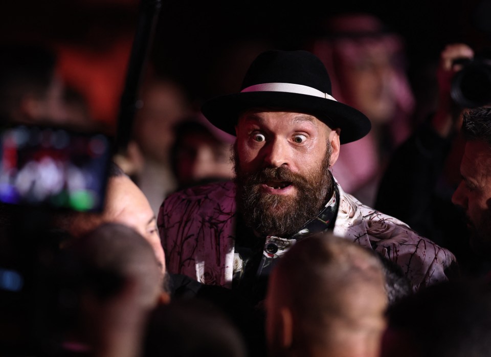 Fury began hurling insults at Usyk