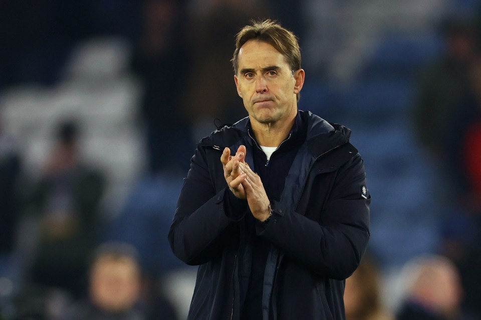 Julen Lopetegui is facing the axe if West Ham lose to Wolves