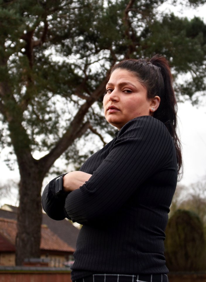 Mum Rachna Anderson is in excruciating pain thanks to a tree in her garden