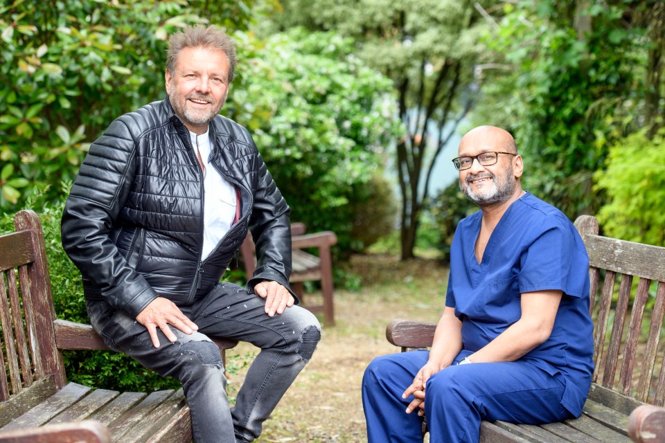 Homes Under The Hammer host Martin Roberts returned to the Royal United Hospital Bath where he underwent surgery following an emergency heart condition in 2022