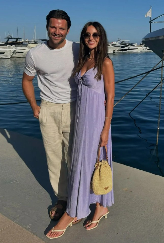 Mark and Michelle on a romantic holiday in Spain earlier this year