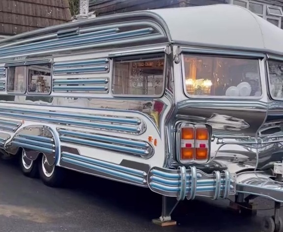 A traveller took to TikTok to share a look at her incredible "show home" caravan