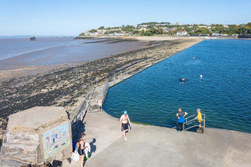 It's described as the largest seawater infinity pool in the world