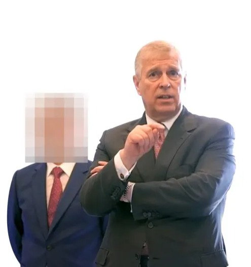 Prince Andrew with the suspected spy