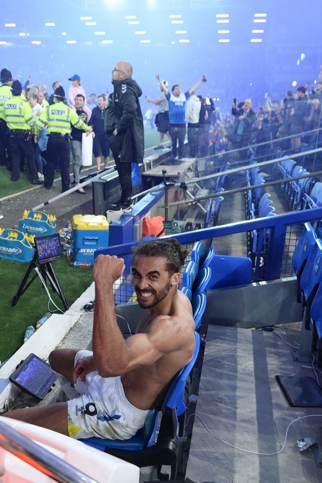 LIVERPOOL, ENGLAND - MAY 19: Dominic Calvert-Lewin after the Premier League match between Everton and Crystal Palace at Goodison Park on May 19, 2022 in Liverpool, United Kingdom. (Photo by Tony McArdle/Everton FC via Getty Images)