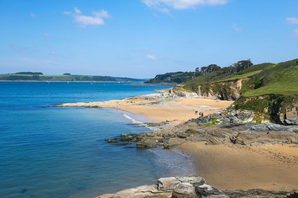 Little Molunan beach on St Anthony Head, which can be reached by a small ferry