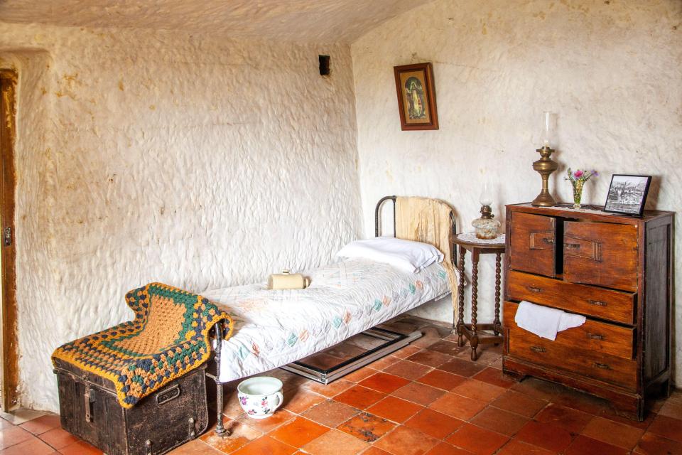 Now a National Trust site, parts of the rock houses have been renovated to show what life was like in the 1900s