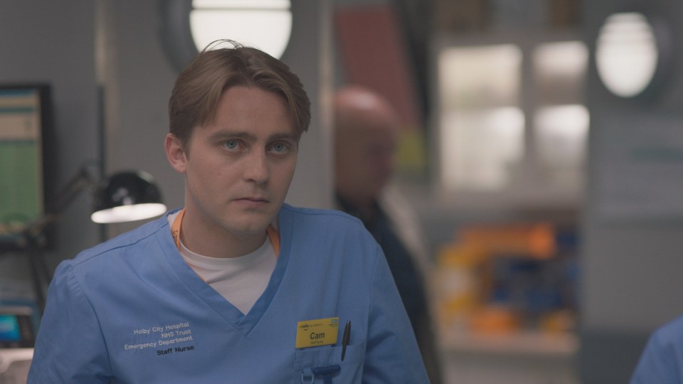 Screen grab of Cam, a staff nurse, in a hospital emergency department.