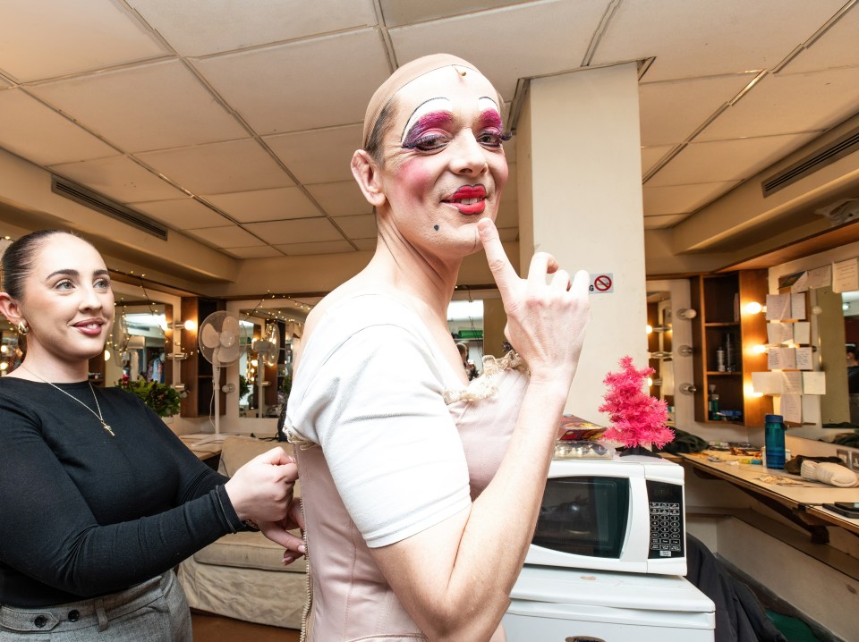 Matt Baldwin, 46, is currently starring as Dame Dolly Trott in Jack and the Beanstalk: What a Whopper!