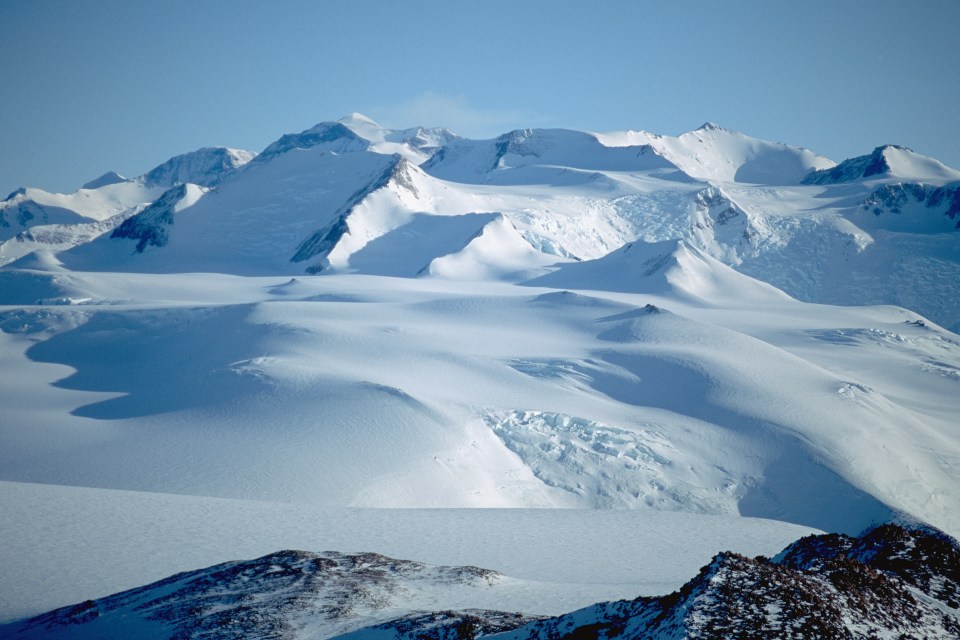 Mount Lister, part of the transantarctic mountain range in Antarctica