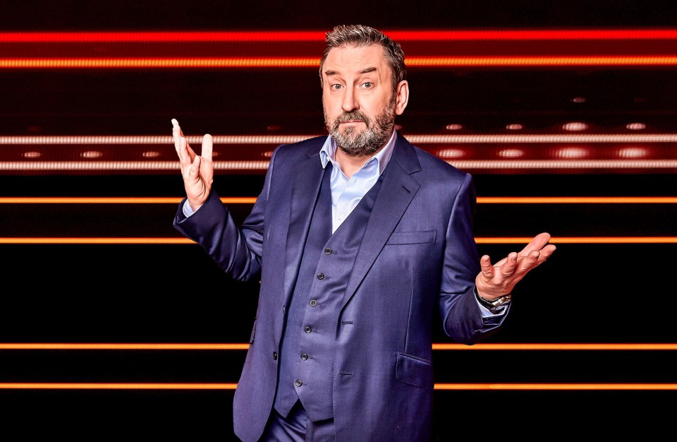 Lee Mack on the set of The 1% Club.