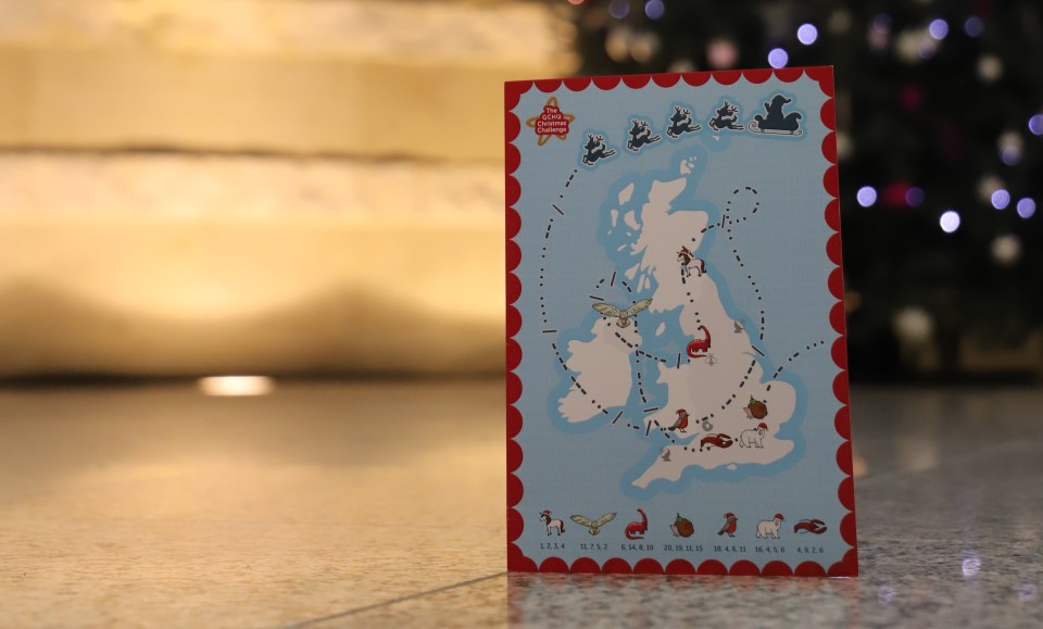 GCHQ's 2024 Christmas challenge puzzle card.