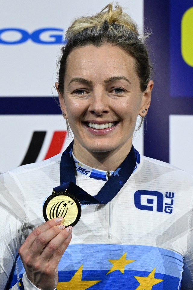 Marchant also made history by winning European Track Cycling Championships gold