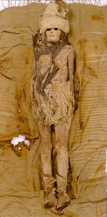 Tarim mummy from Xinjiang, China.