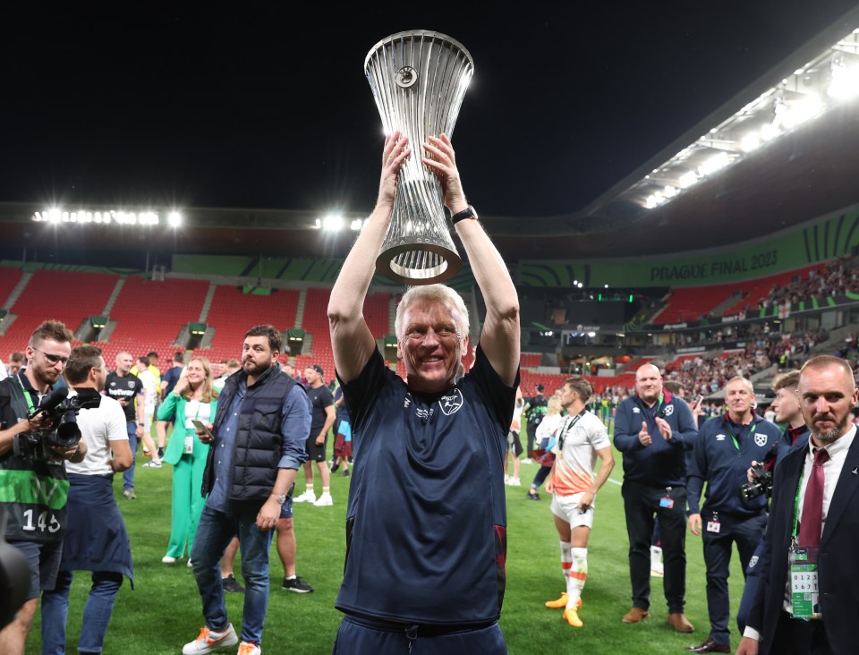 David Moyes led West Ham to Conference League glory in 2023