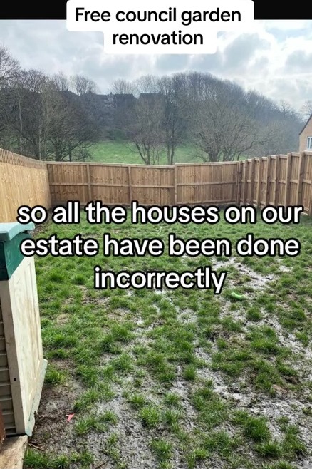 Ashlan revealed that her garden was ruined from the day she moved into the council house