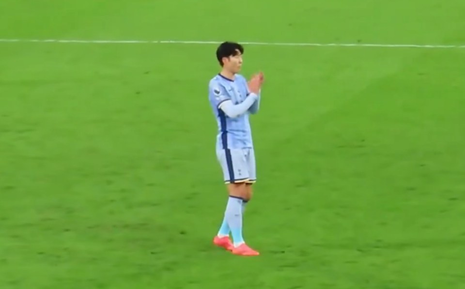 The Spurs captain applauded the fans following the Bournemouth loss