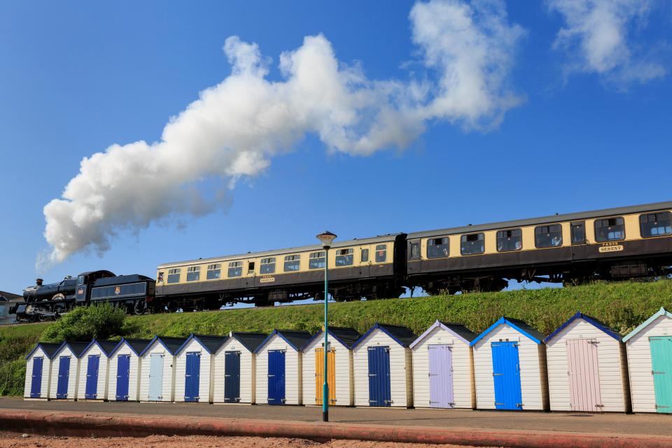 Devon has loads to offer families, from days spent building sandcastles on beaches to adventure parks and steam trains (pictured)