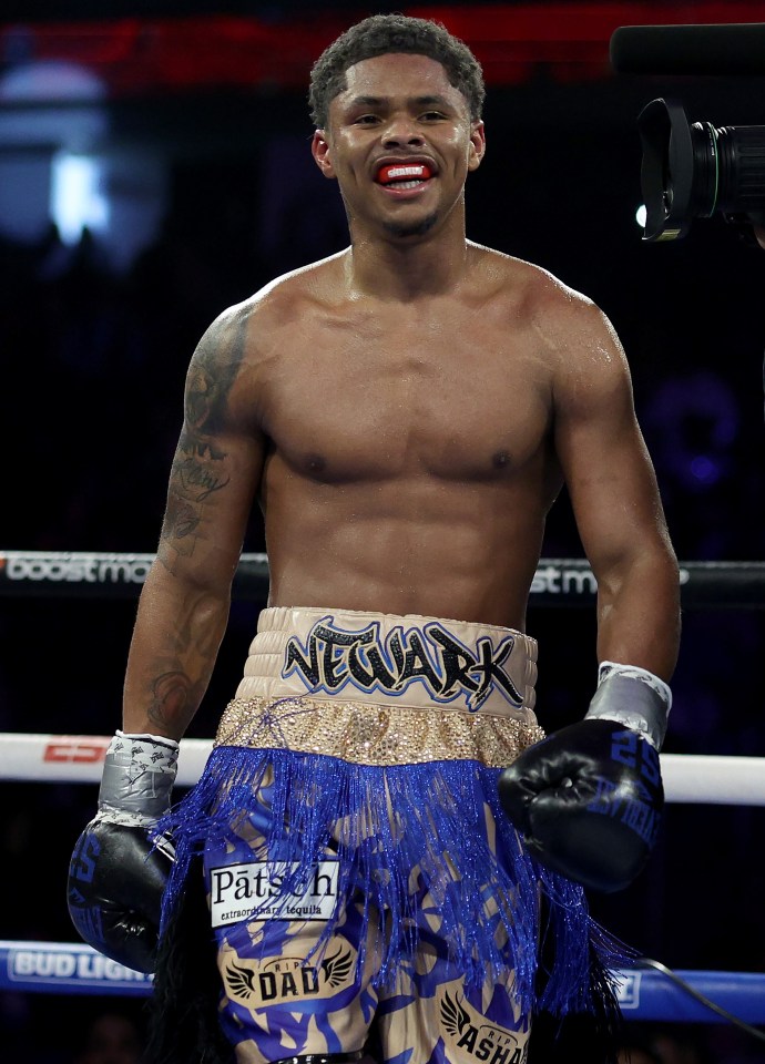 American Shakur Stevenson is a three-weight world champion