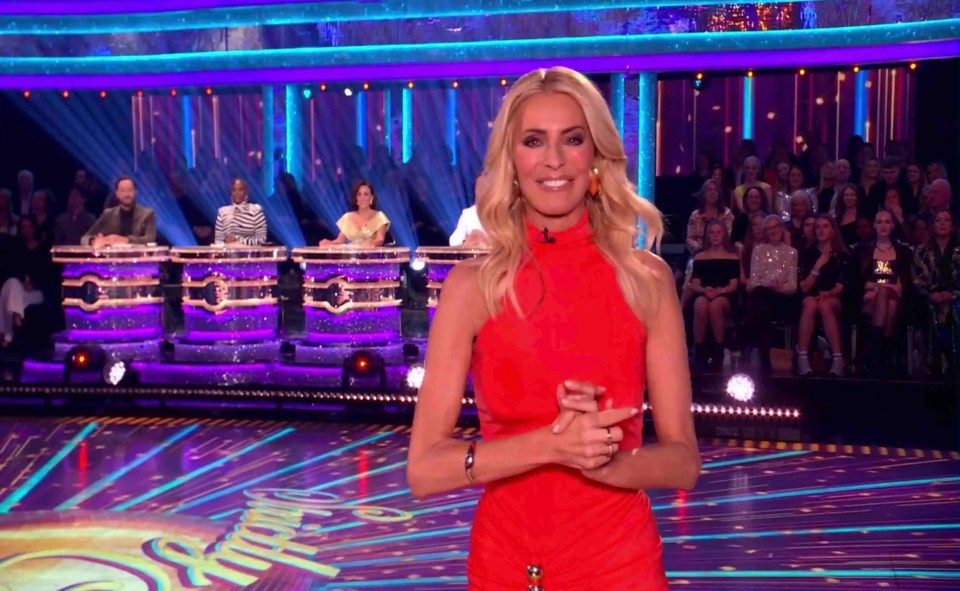 Tess was busy filming the Strictly final this weekend