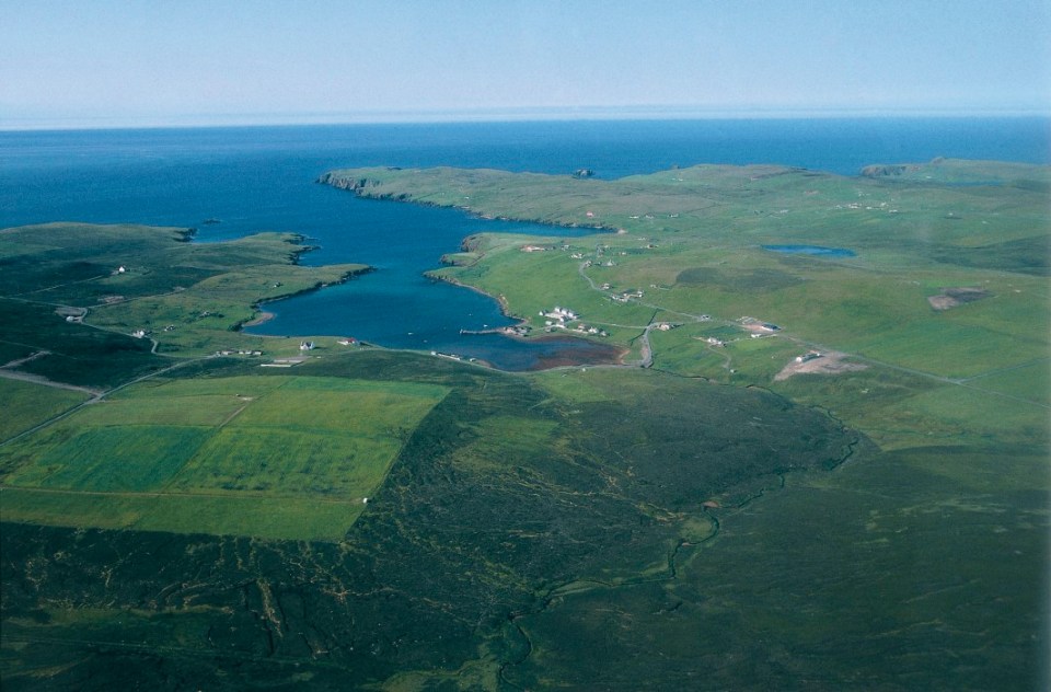 UNSPECIFIED - AUGUST 01: Aerial view of the island of Foula - Shetland Islands, Scotland, United Kingdom (Photo by DeAgostini/Getty Images)