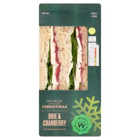 For vegetarians, the brie and cranberry sarnie from Waitrose is an option