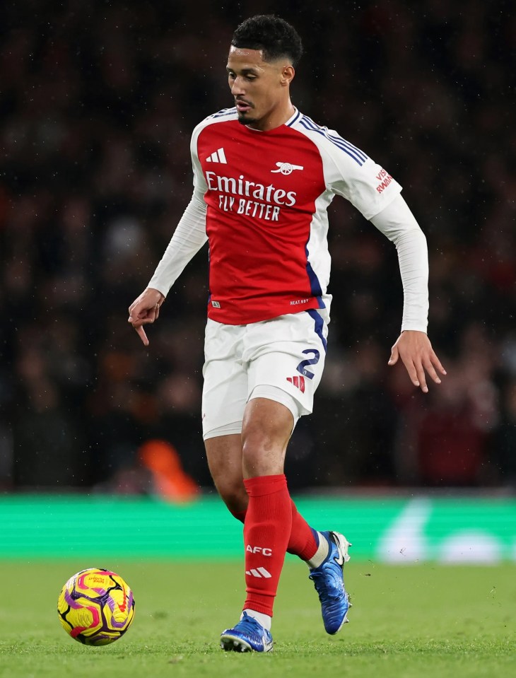 Saliba joined Arsenal in 2019 and has been a regular for three years