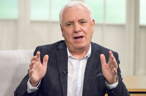 Comedian Dave Spikey on the ITV show Lorraine.